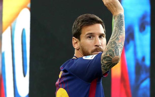 Leo Messi, la gran estrella del Barcelona. 
