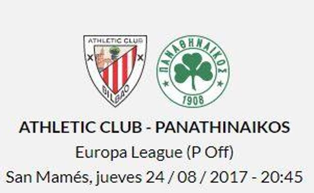 Cartel del partido Athletic Club - Panathinaikos