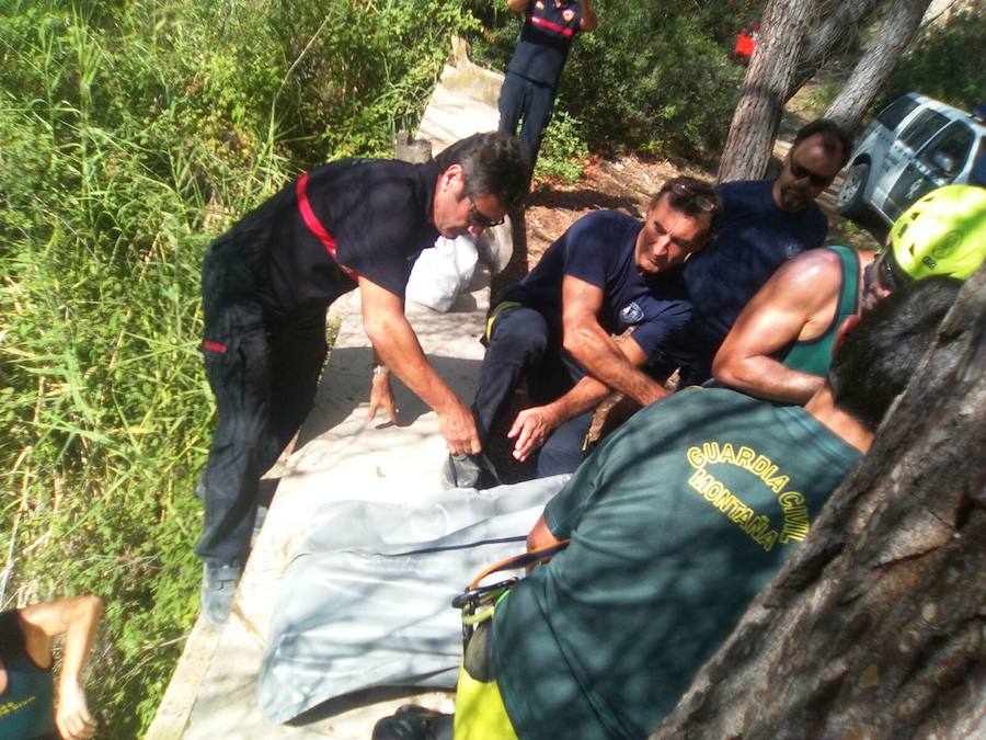 Fotos del rescate del cuerpo del menor en el río Cabriel