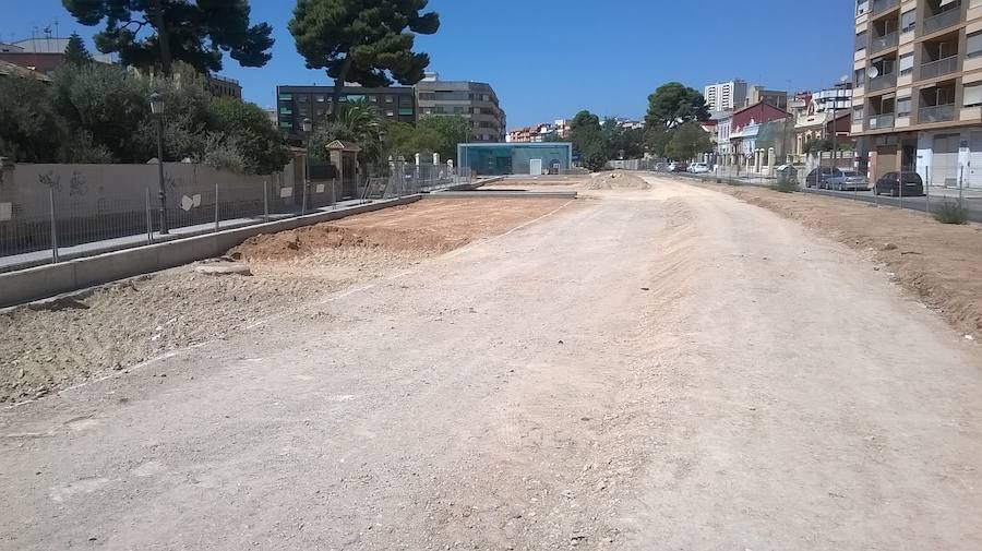 Las obras del parque lineal de Benimàmet concluirán a principios de 2018.