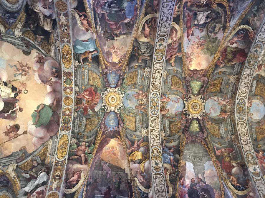 Fotos de los frescos de la Iglesia de San Nicolás de Bari y San Pedro Mártir de Valencia