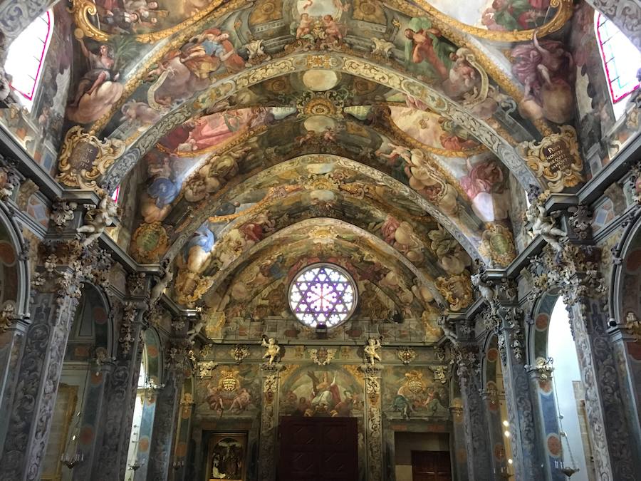 Fotos de los frescos de la Iglesia de San Nicolás de Bari y San Pedro Mártir de Valencia