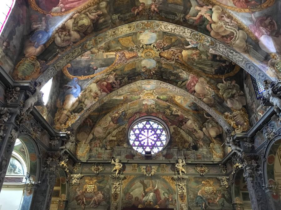 Fotos de los frescos de la Iglesia de San Nicolás de Bari y San Pedro Mártir de Valencia