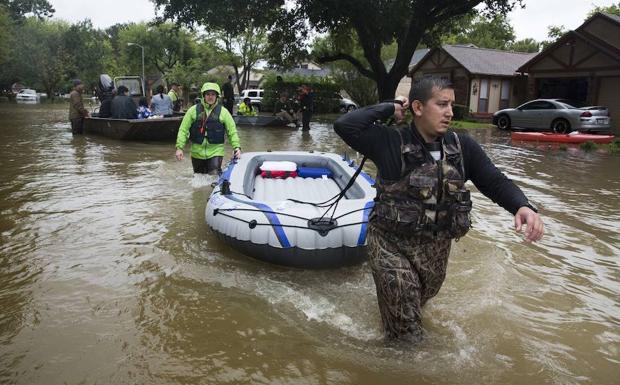 Operaciones de rescate por Harvey. 