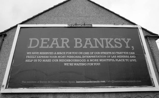 Campaña publicitaria para llevar a Bansky a Canido.