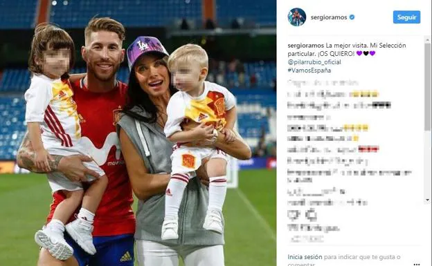 Pilar Rubio y sus hijos, los fans más incondicionales de Sergio Ramos
