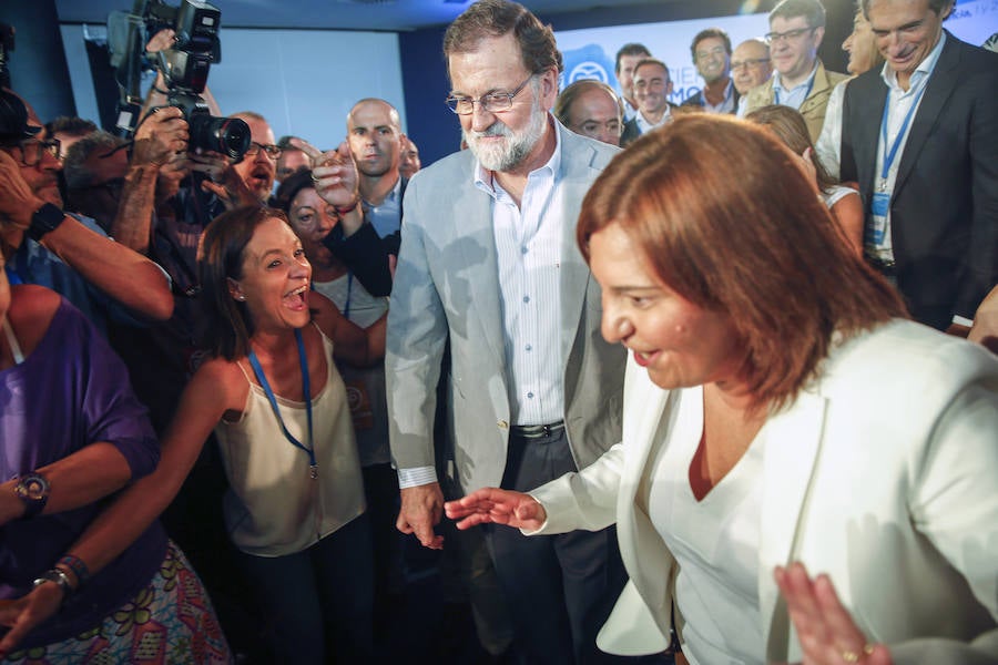 Fotos de Mariano Rajoy en la clausura la reunión interparlamentaria del PP en Alboraya