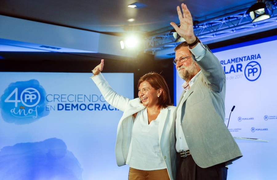 Fotos de Mariano Rajoy en la clausura la reunión interparlamentaria del PP en Alboraya