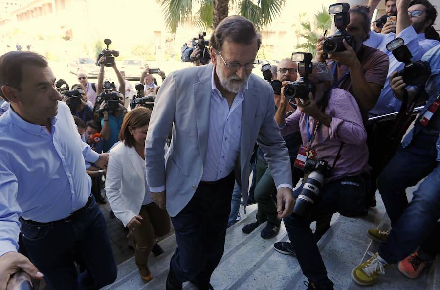 Fotos de Mariano Rajoy en la clausura la reunión interparlamentaria del PP en Alboraya