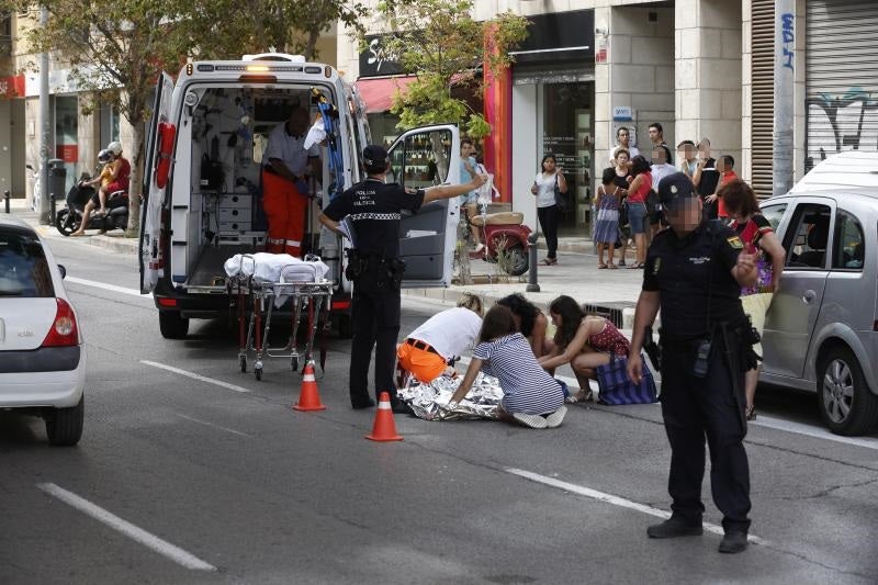 Fotos del accidente en la Avenida Tomás Montañana de Valencia