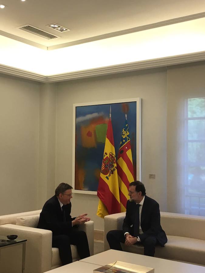 Fotos de la reunión entre Mariano Rajoy y Ximo Puig