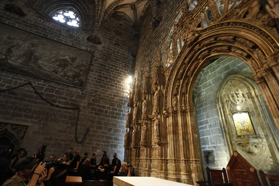 Fotos de la nueva iluminación de la Capilla del Santo Cáliz