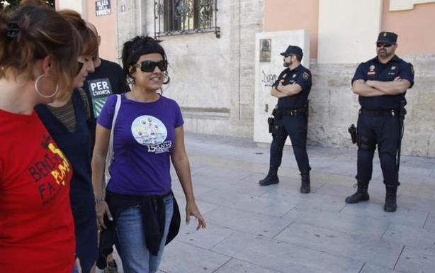 Anna Gabriel, en Valencia. 