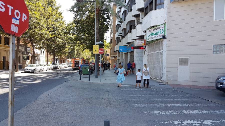 Fotos del incendio de un garaje en Catarroja