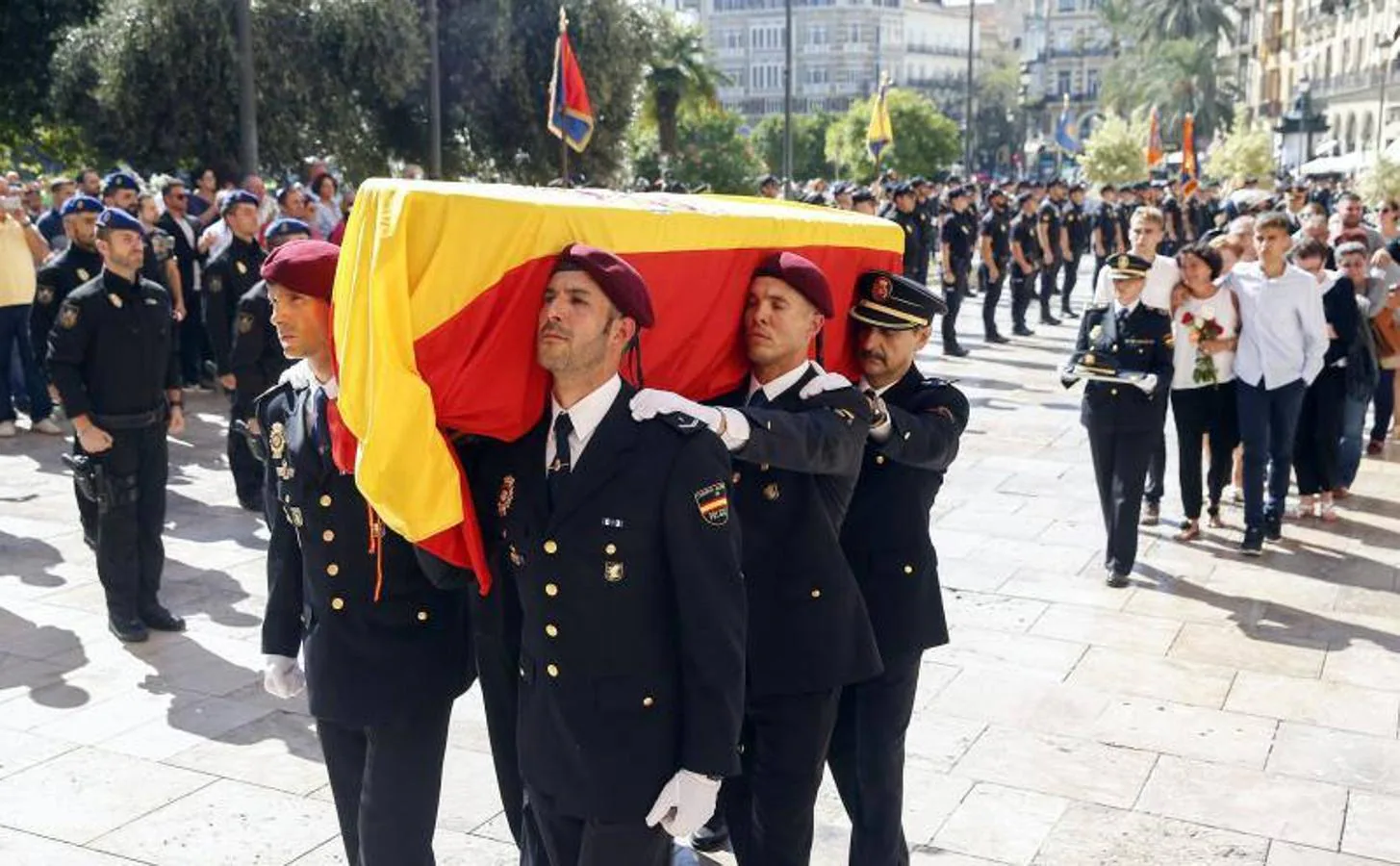 Fotos del funeral de Blas Gámez, el policía asesinado en Valencia