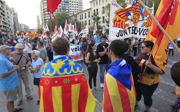 Manifestación en Valencia. 