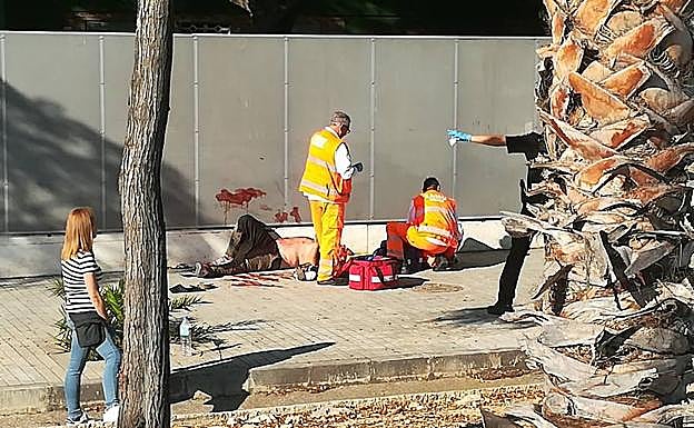 Imagen del hombre herido en el tiroteo. 