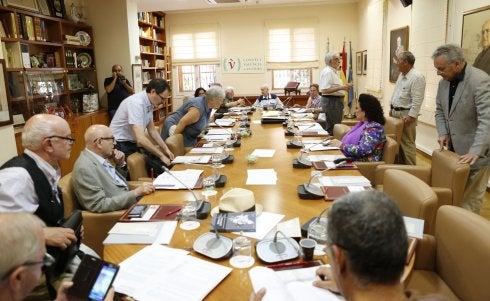 Una sesión plenaria del Consell Valencià de Cultura del último año. 