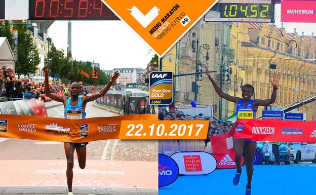 Cheroben y Jepkosgei, los más rápidos de 2017, buscarán otro récord en el Medio Maratón Valencia