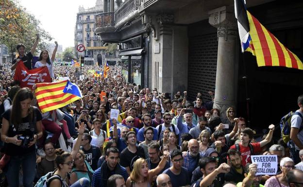 Protestas en Barcelona.