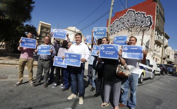 Acto del PP en el Cabanyal. 