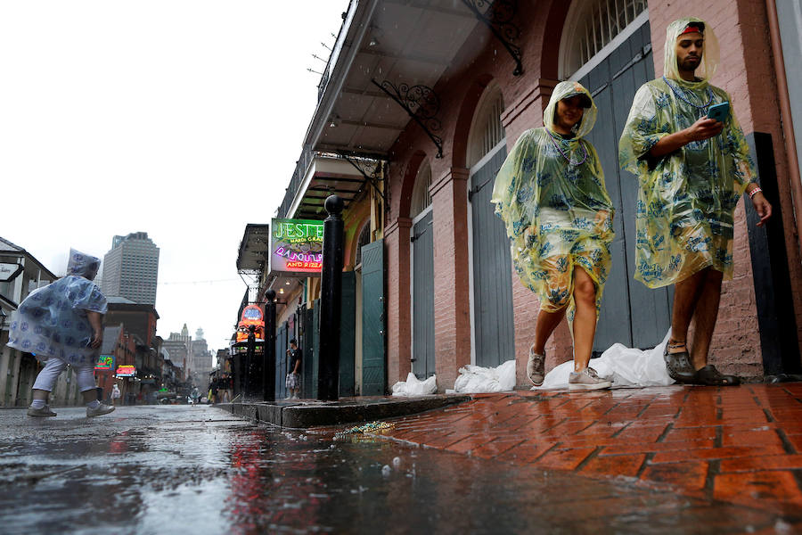 La tormenta tropical Nate a su paso por Gulf Coast en Nueva Orleans, Louisiana.