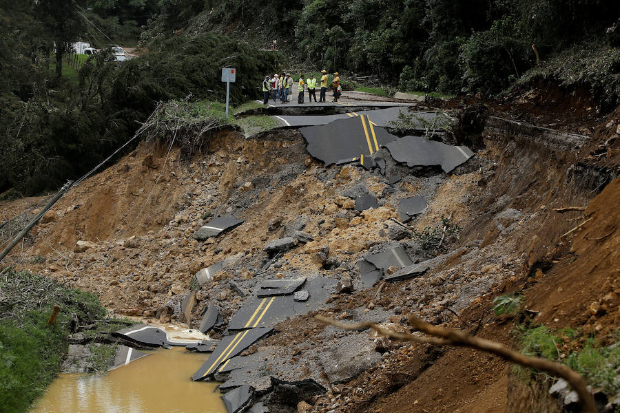 La tormenta tropical Nate a su paso por Casa Mata, Costa Rica.