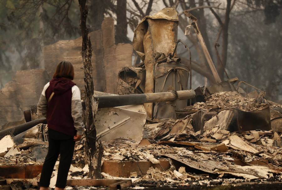 Fotos de la devastación ocurrida en California tras los diferentes incendios que han provocado una pérdida de 46.500 hectáreas.