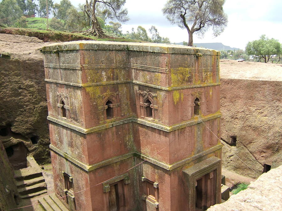 Iglesias talladas en la roca de Lalibela (Etiopía)