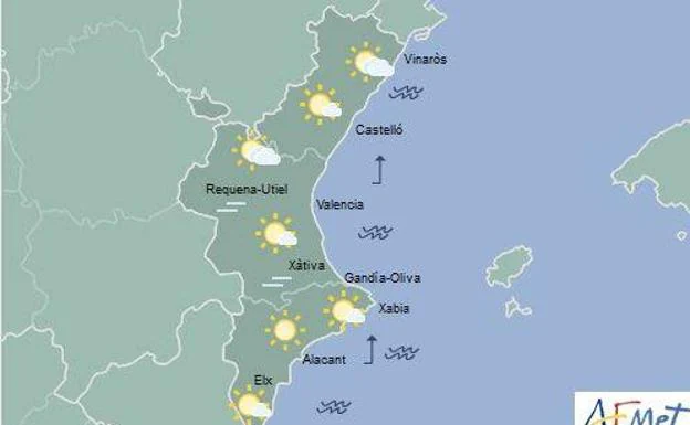 El tiempo en Valencia, Alicante y Castellón | Temperaturas en ascenso que pueden llegar a 31º en la Comunitat