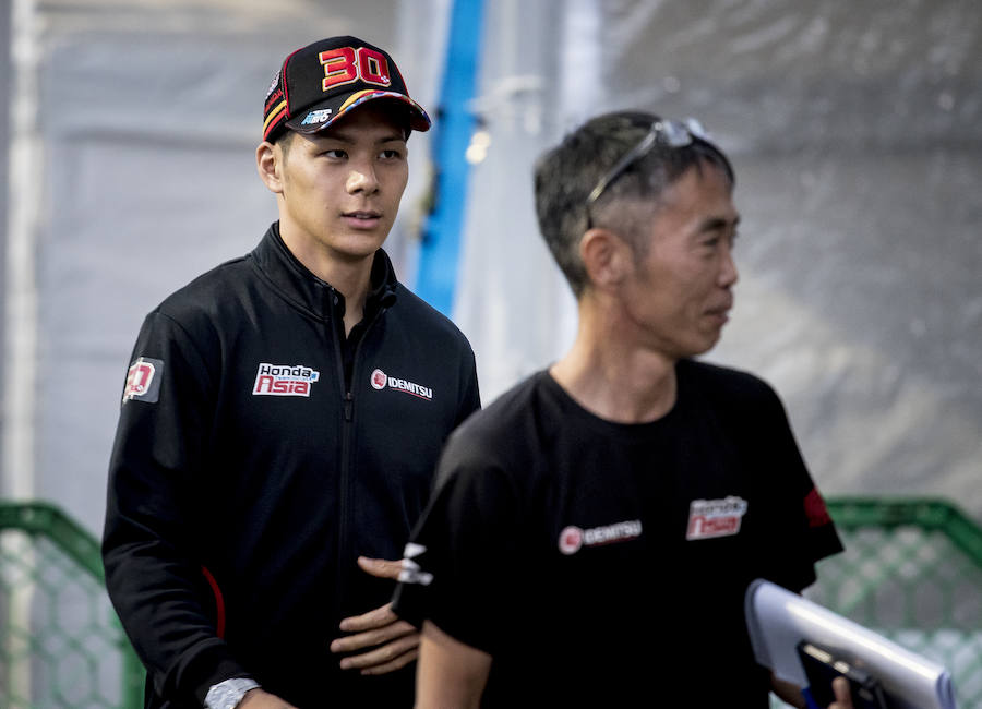 El piloto japonés de Moto2 Takaaki Nakagami.