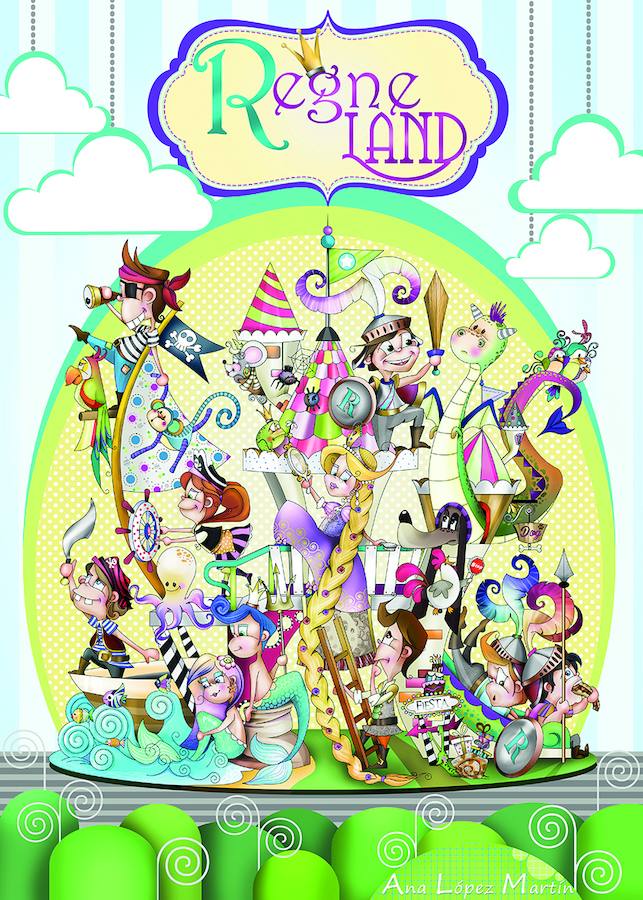 Falla Regne de València-Duc de Calàbria. Sección Infantil: Segona. Lema: 'Regneland'