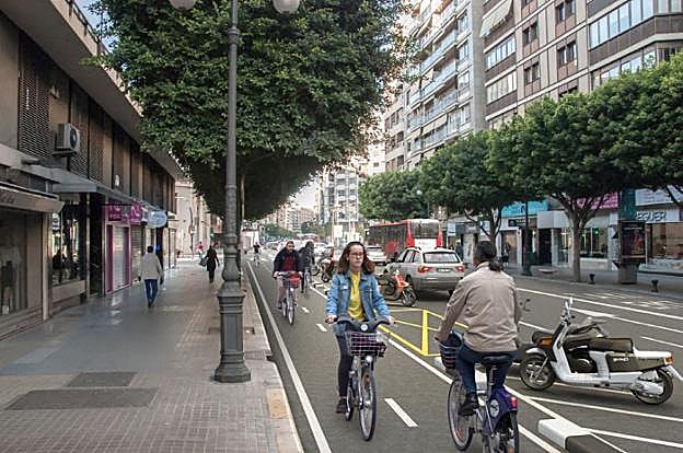 Calle de Colón de Valencia, una de las más demandadas para oficinas. 