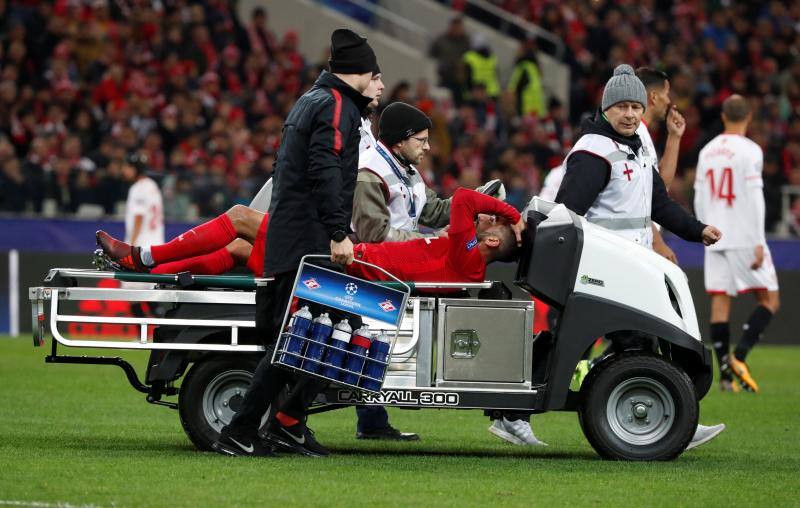 El Spartak y el Sevilla disputaron la tercera jornada de la fase de grupos de la Liga de Campeones en Moscú.