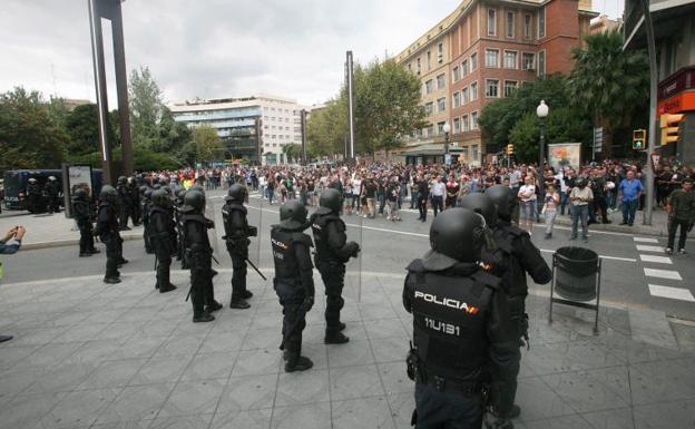 Policía Nacional en Cataluña.