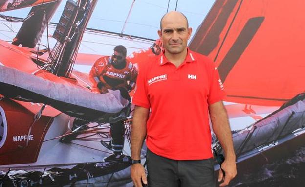 Xabi Fernández Patrón del Mapfre en la base del equipo. 