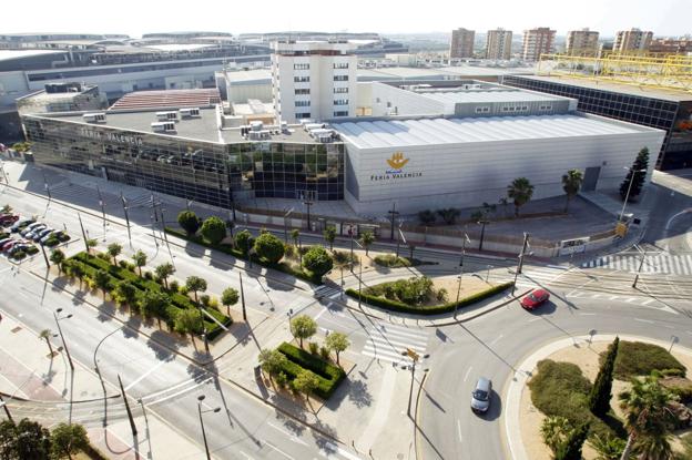 Vista aérea de las instalaciones de Feria Valencia. 