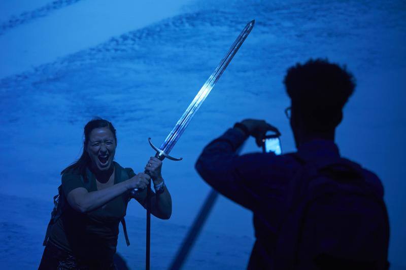 Inauguración de la muestra 'Game of Thrones: The Touring Exhibition', que hoy se ha presentado a nivel mundial en el Museo Marítimo de Barcelona.