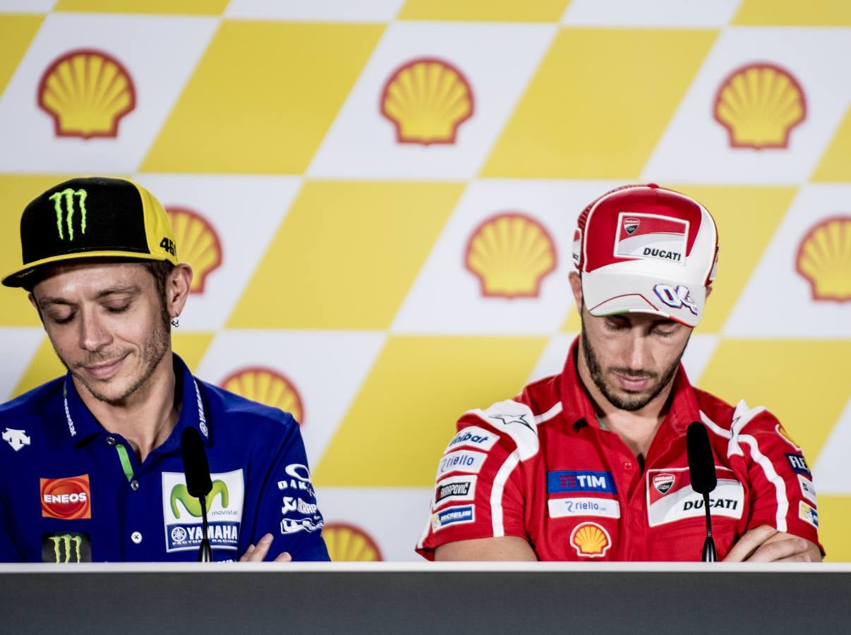 Valentino Rossi y Andrea Dovizioso.