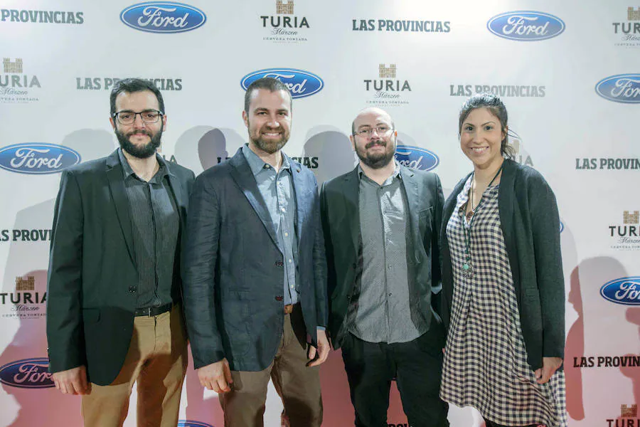 Los miembros de la Tribu Animation Luis Miguel Guardeño, el director Jaime Maestro, Ferran González y Nadia Ruiz. 