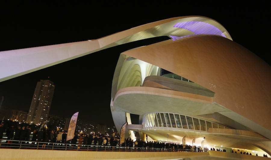 Les Arts. El coliseo se engalanó para recibir a los asistentes de los Premios Valencianos para el Siglo XXI de LAS PROVINCIAS. 