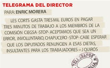 Telegrama para Enric Morera