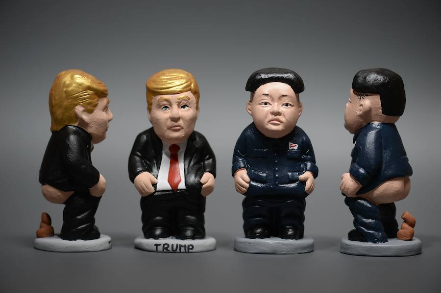 Donald Trump y Kim Jong-un.