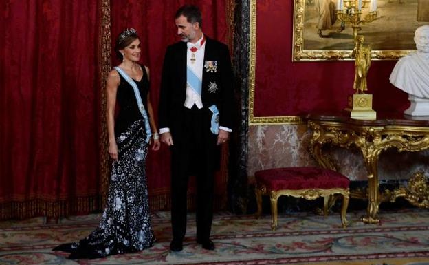 La Reina Letizia y el Felipe VI. 