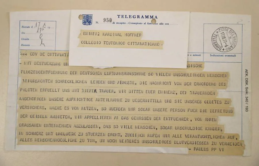 Un telegrama enviado en el siglo pasado. El lenguaje se simplificaba porque se pagaba por cada palabra.