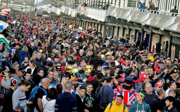 El público llenó ayer el circuito. 