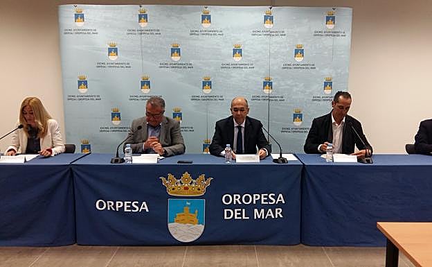 Momento de la presentación. 