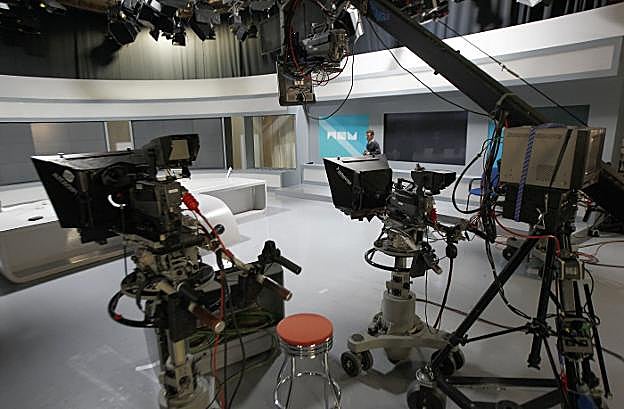 Un estudio en la sede de Burjassot de la antigua RTVV. 