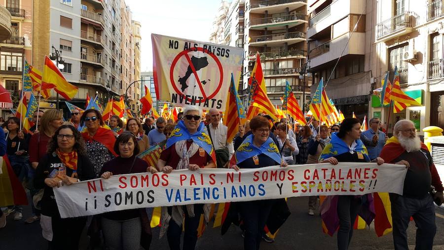 Fotos de la manifestación valencianista en Valencia