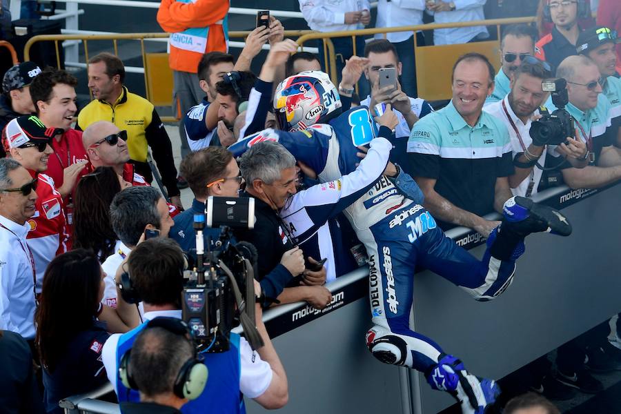 Estas son las mejores imágenes que deja la carrera de Moto3 y el podio de Jorge Martín en el circuito Ricardo Tormo